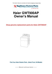 Haier GWT700AW Guide De L'utilisateur