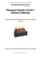 Pleasant Hearth LH-24-1 Instructions D'installation Et D'utilisation