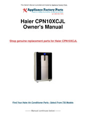 Haier CPN10XHJ Guide De L'utilisateur