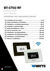 Watts Vision BT-CT03 RF Guide D'installation Et D'utilisation