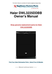 Haier DWL3225DDBB Guide De L'utilisateur