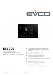 Evco EVJ 700 Manuel D'application