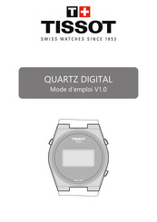 Tissot QUARTZ DIGITAL Mode D'emploi