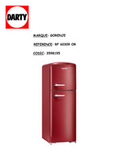 Gorenje RF 60309 OR Notice D'utilisation