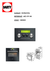 Whirlpool AKZ 674 NB Fiche Produit