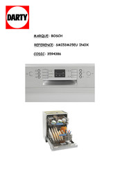 Bosch SMI53M25EU INOX Notice D'utilisation