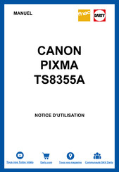 Canon PIXMA TS8355A Manuel En Ligne