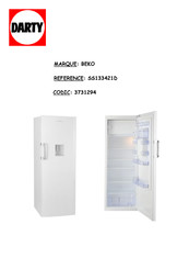 Beko SS 133421 D Mode D'emploi