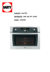 Sauter SME 665 XF1 INOX Guide D'installation & D'utilisation