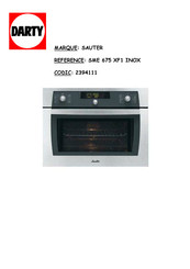 sauter SME 675 XF1 INOX Guide D'installation & D'utilisation