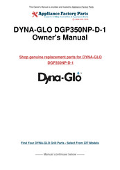 Dyna-Glo DGP350NP-D Manuel D'utilisation Et Mode D'emploi