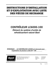 Bard LC6000-100 Instructions D'installation Et D'exploitation