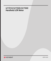 Keysight U1732C Mode D'emploi