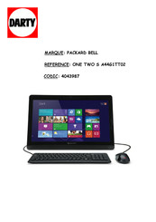 Packard Bell ONE TWO S A44G1TT02 Manuel D'utilisation