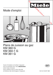 Miele KM 360 G Mode D'emploi