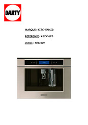 KitchenAid KSCX3625 Mode D'emploi