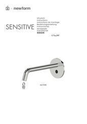 newform SENSITIVE 66709E Instructions De Montage