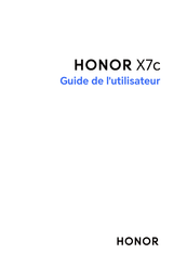 Honor X7c Guide De L'utilisateur