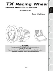 Thrustmaster TX Racing Wheel Manuel De L'utilisateur