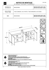 BUT TIAGO commode L160 Notice De Montage