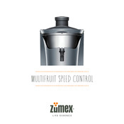 ZUMEX Multifruit Speed Control Manuel D'utilisation