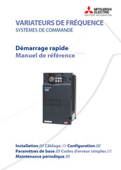 Mitsubishi Electric FR-D700 Démarrage Rapide