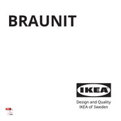 IKEA BRAUNIT Mode D'emploi