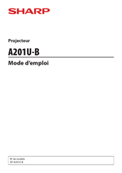 Sharp A201U-B Mode D'emploi