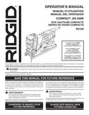 RIDGID R3100 Manuel D'utilisation