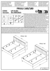 Forma Ideale FRIULI 160 UP 01281 Instructions D'assemblage