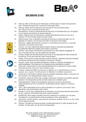 Bea SK300/55-215C Mode D'emploi