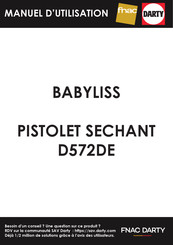 Babyliss D572DE Guide Rapide