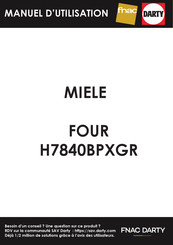 Miele H7840BPXGR Mode D'emploi Et Instructions De Montage