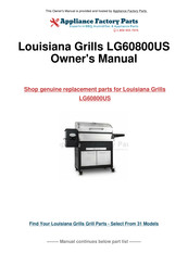 Louisiana Grills 085-3742-4 Instructions