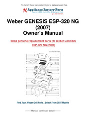 Weber GENESIS ESP-320 NG Guide De L'utilisateur