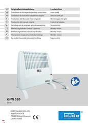 Güde 85170 Traduction Du Manuel D'utilisation D'origine