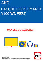 AKG Y100WIRELESS Guide De Démarrage Rapide