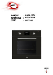 Whirlpool AKZ478/NB Mode D'emploi