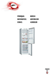 Bosch KGN36IJ3A Mode D'emploi