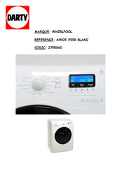 Whirlpool AWOE 9558 Manuel D'utilisation