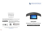 Grandstream GAC2570 Manuel D'utilisation