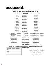 Accucold ARS15PV Manuel D'utilisation