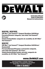 DeWalt DCD792S Guide D'utilisation