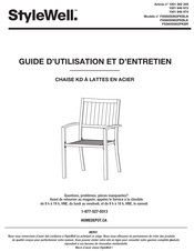 StyleWell FSS60508I2PKBLN Guide D'utilisation Et D'entretien