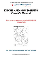 KitchenAid KHWS02RMT0 Guide D'utilisation Et D'entretien