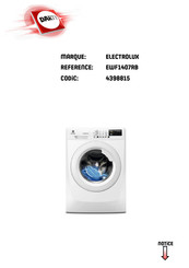 Electrolux EWF 1407RB Notice D'utilisation