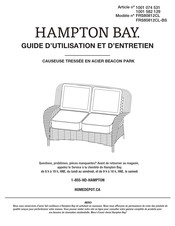 HAMPTON BAY 1001 582 129 Guide D'utilisation Et D'entretien