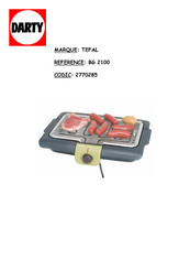 TEFAL BG 2100 Manuel D'utilisation