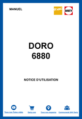 Doro 6880 Guide De Démarrage Rapide