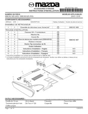 Mazda 0000 8C N08 Instructions D'installation